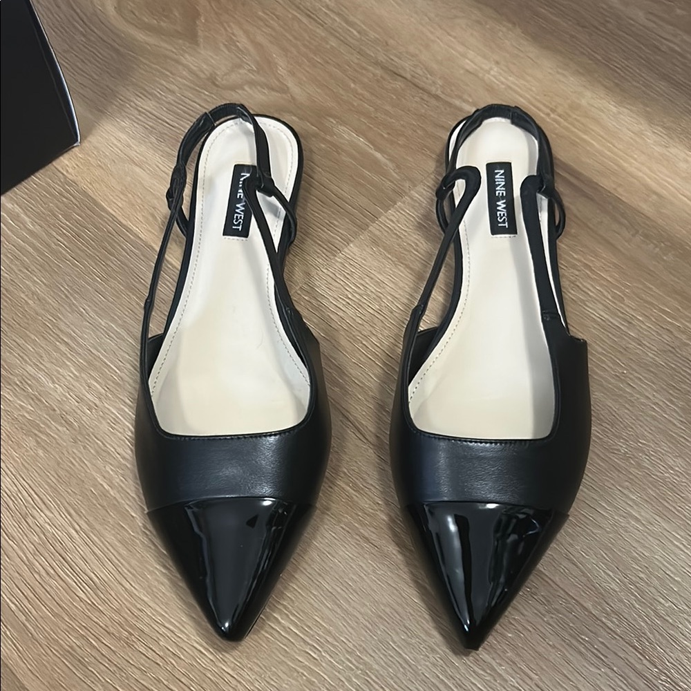 Nine West Black Women's Slingback Shoes Babee